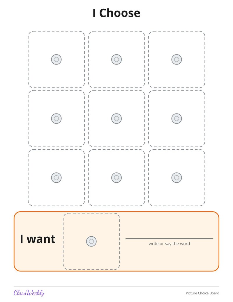 Picture Choice Board - Page 2