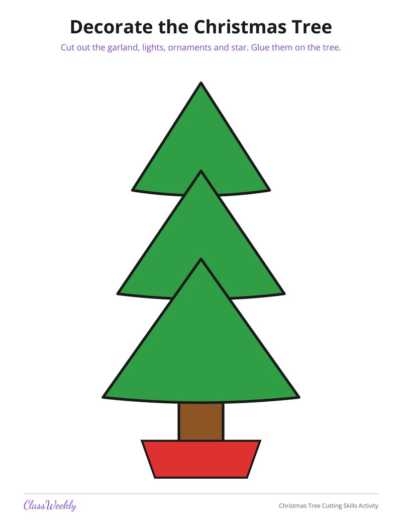 Christmas Tree Cutting Skills Activity - Page 2