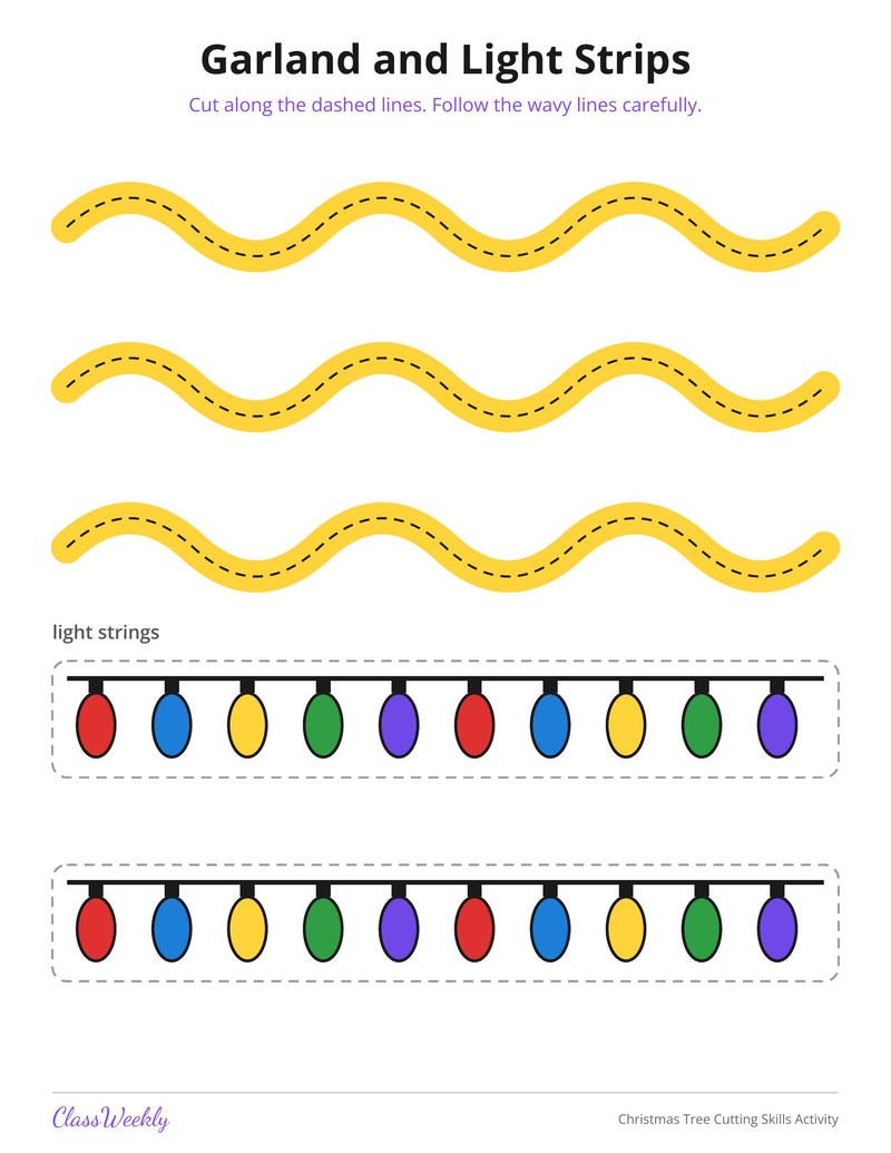 Christmas Tree Cutting Skills Activity - Page 3
