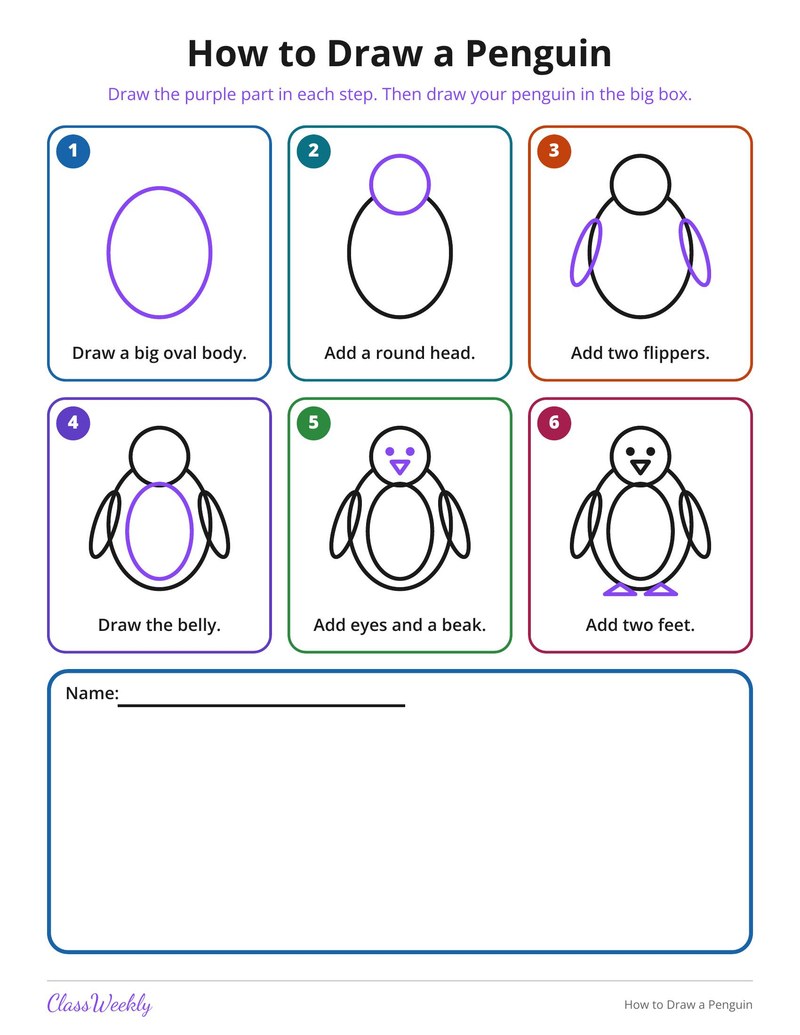 How to Draw a Penguin