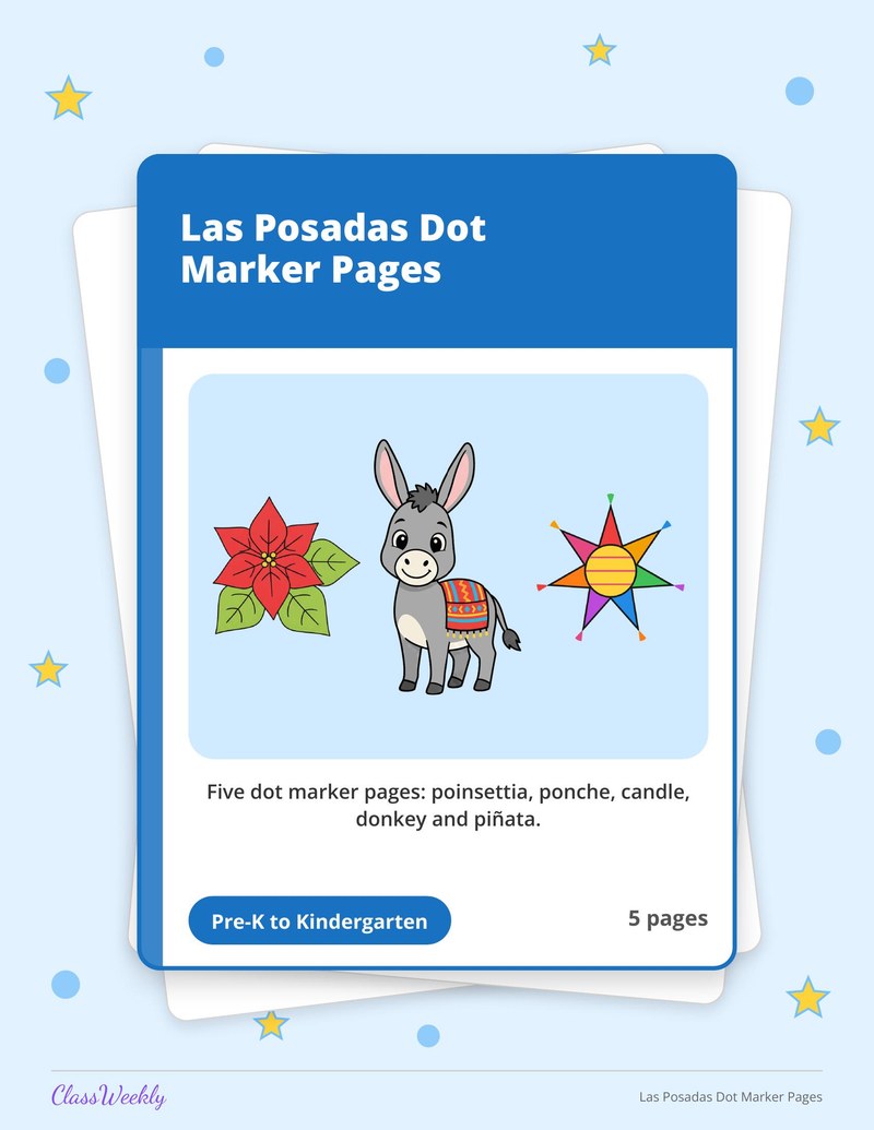 Las Posadas Dot Marker Pages - Page 1