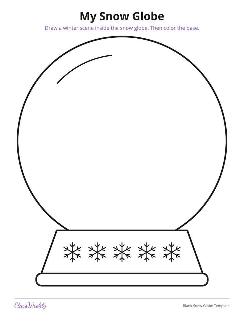 Blank Snow Globe Template - Page 2