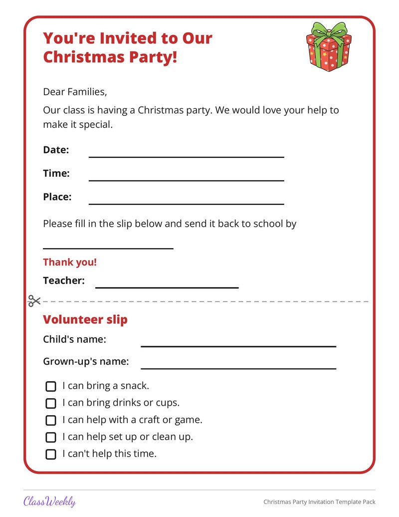 Christmas Party Invitation Template Pack - Page 2
