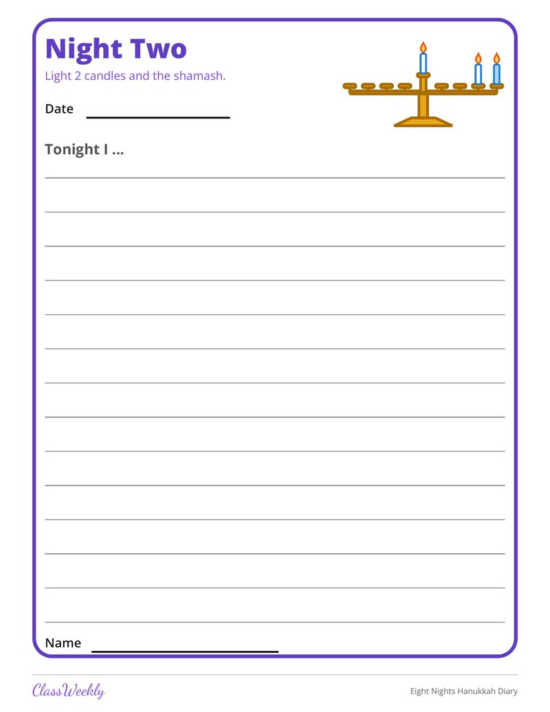 Eight Nights Hanukkah Diary - Page 3