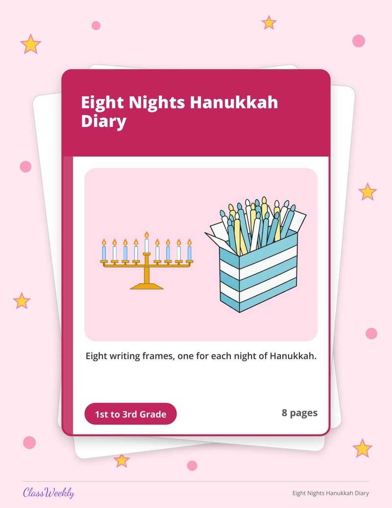 Eight Nights Hanukkah Diary - Page 1