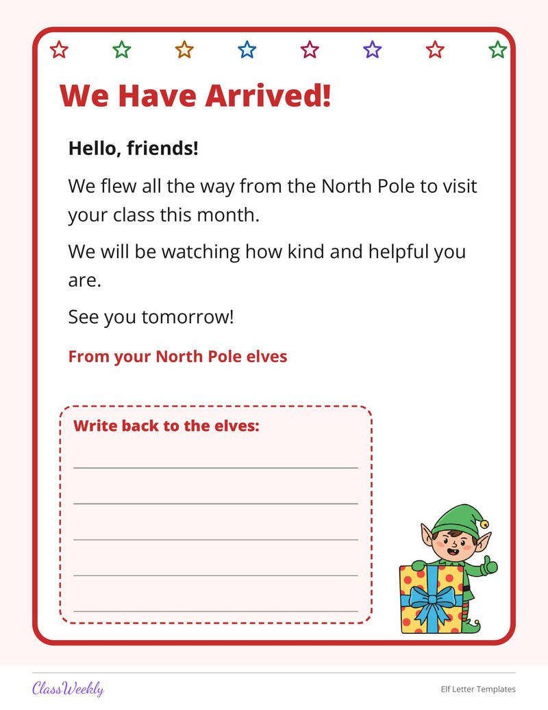 Elf Letter Templates - Page 2