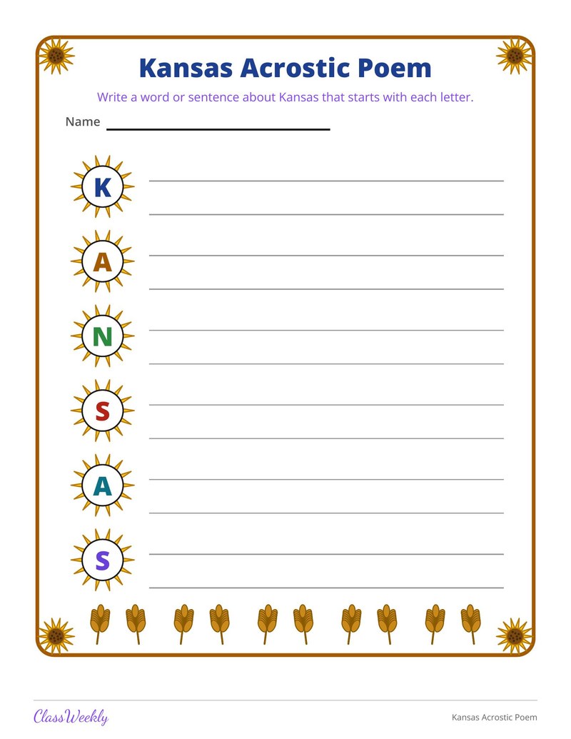 Kansas Acrostic Poem