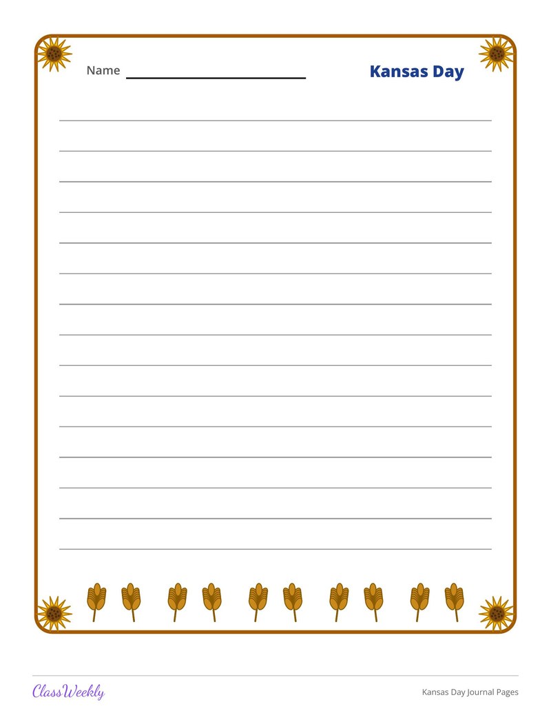 Kansas Day Journal Pages - Page 3
