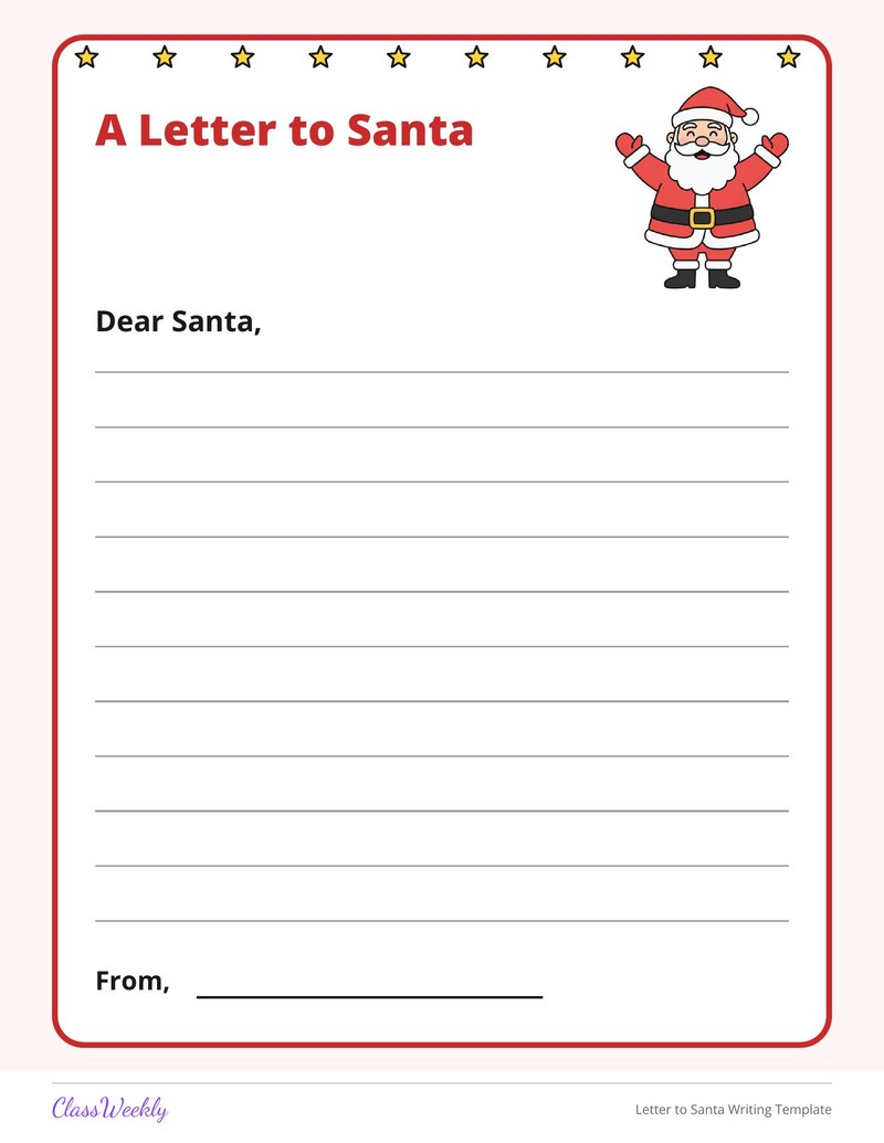 Letter to Santa Writing Template - Page 2