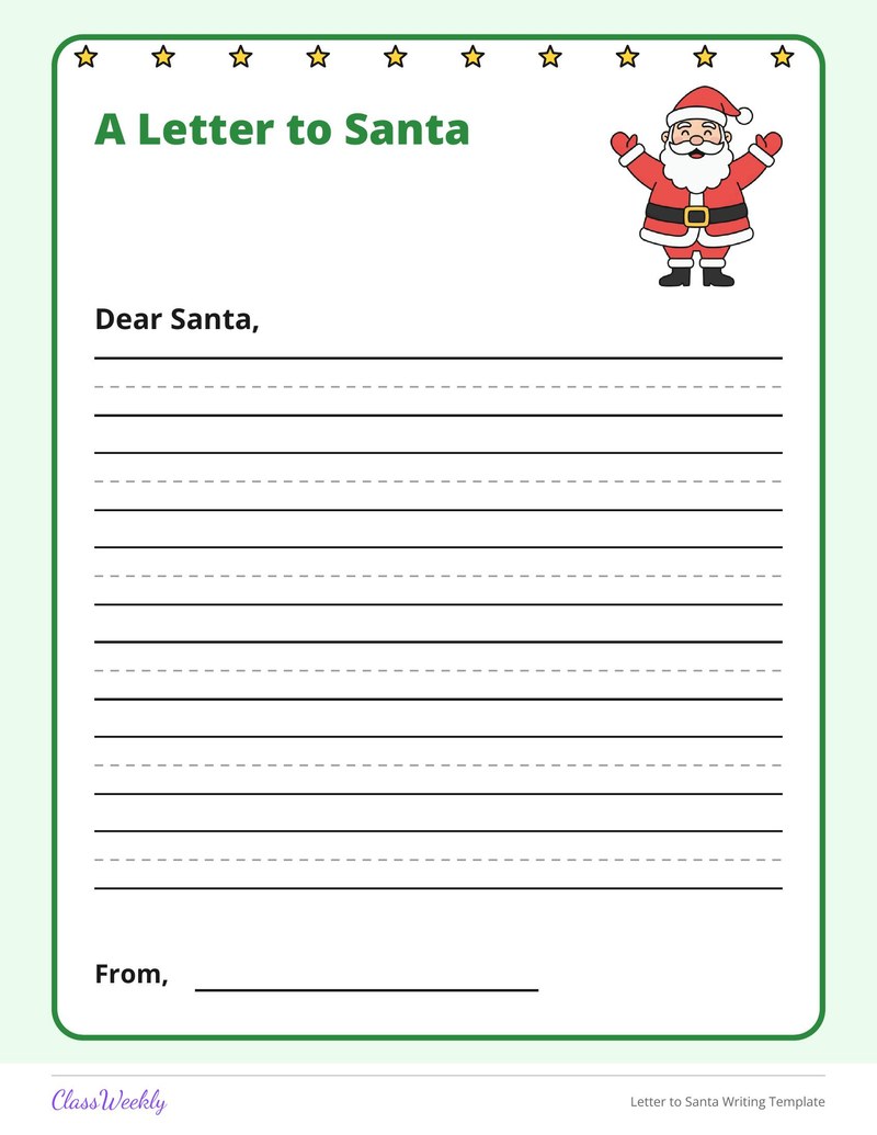 Letter to Santa Writing Template - Page 3