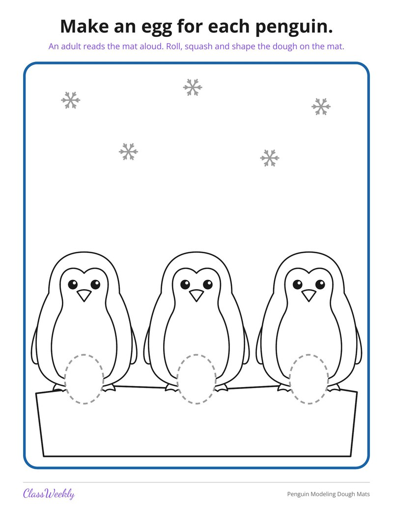 Penguin Modeling Dough Mats - Page 2
