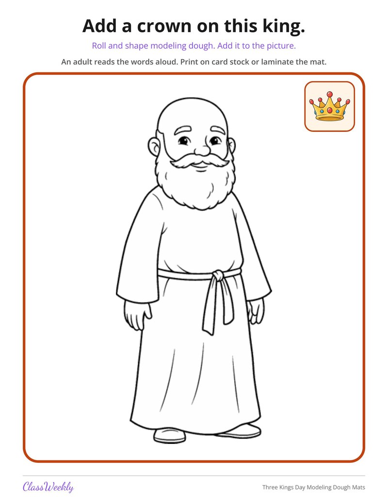 Three Kings Day Modeling Dough Mats - Page 2