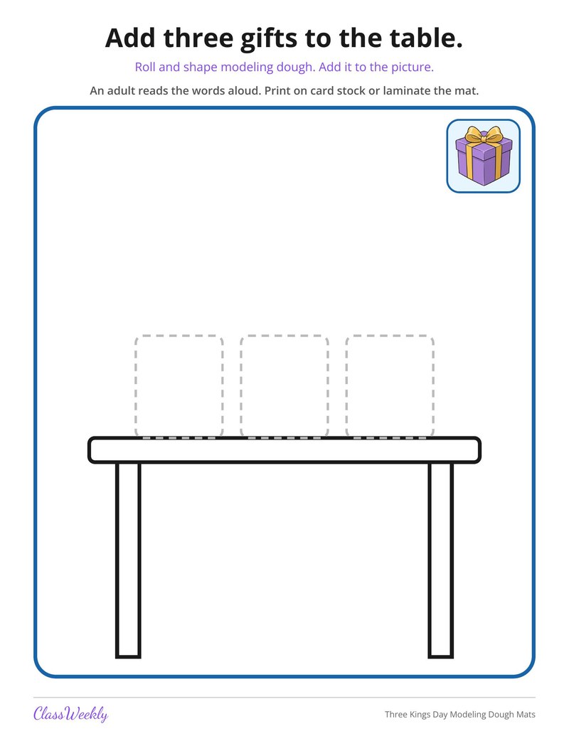 Three Kings Day Modeling Dough Mats - Page 3