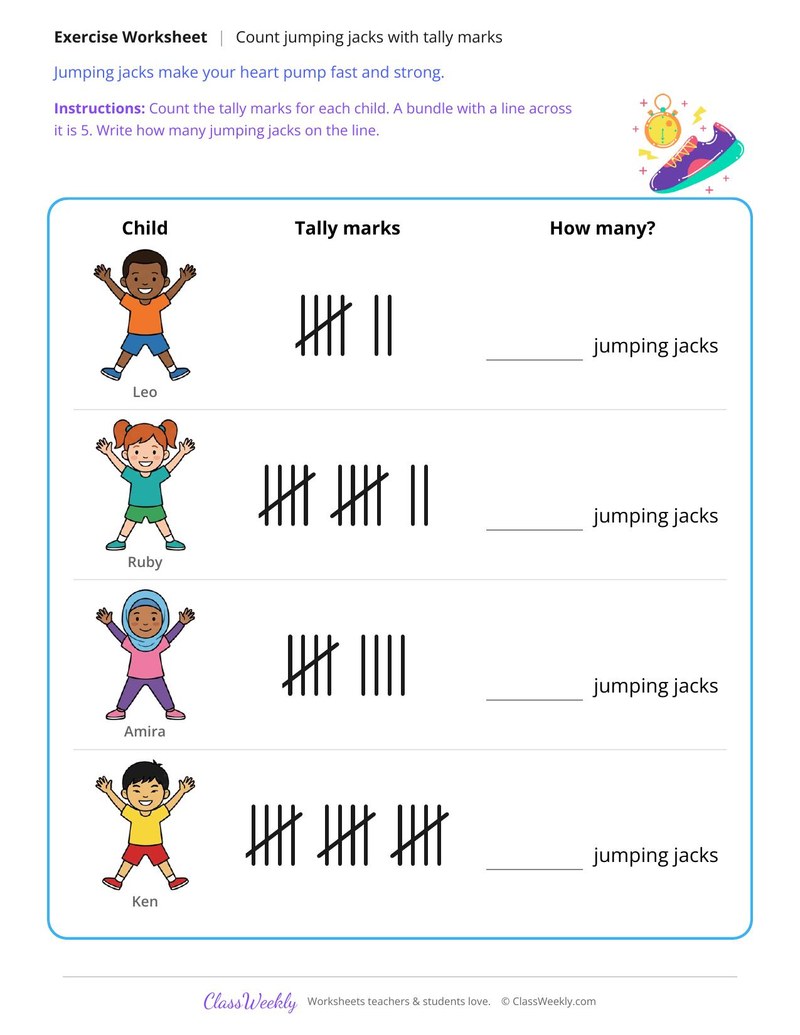 Count the Jumping Jacks Tally