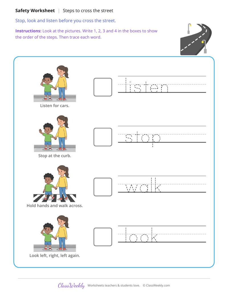 Crossing the Street, Stop, Look, Listen