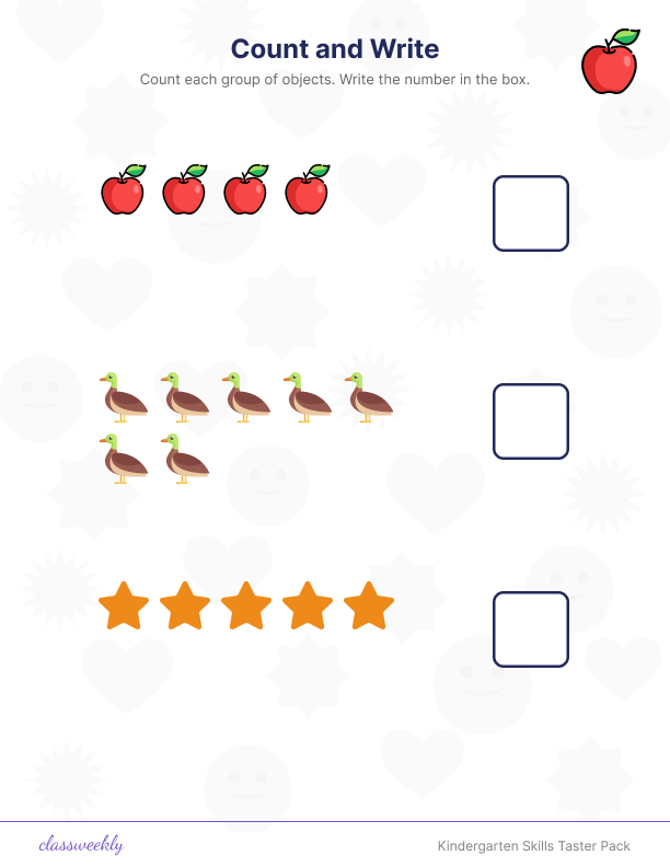 Kindergarten Skills Taster Pack