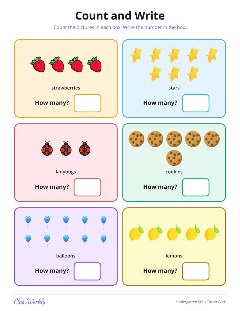Kindergarten Skills Taster Pack
