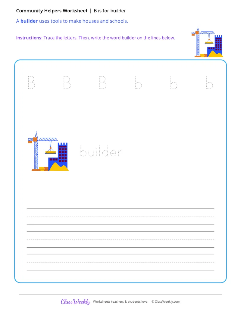 B is for builder