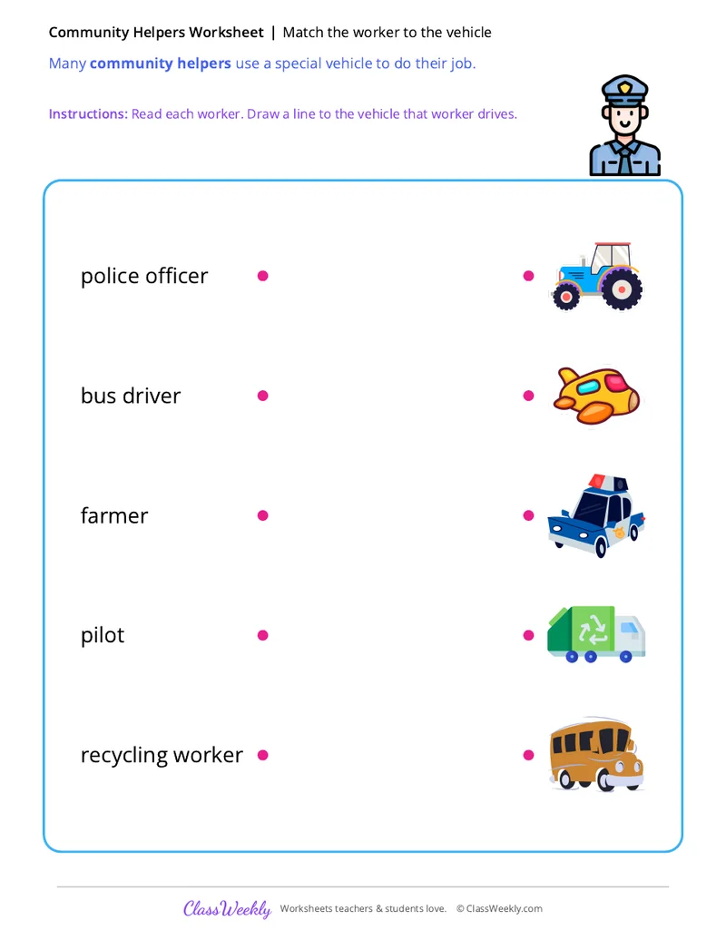 Match the worker to the vehicle, part two