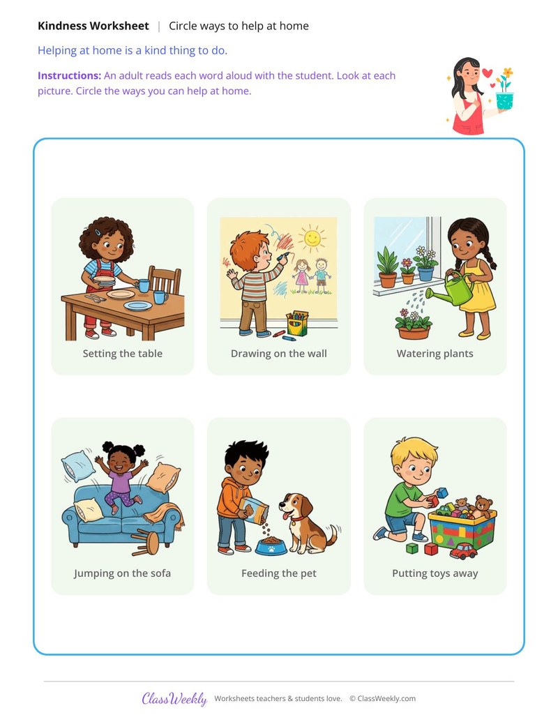 Ways to Help at Home
