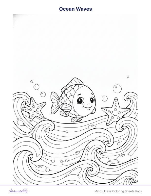 Mindfulness Coloring Sheets Pack