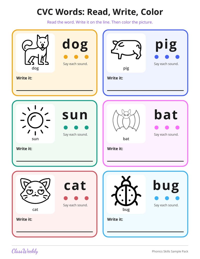 Phonics Skills Sample Pack