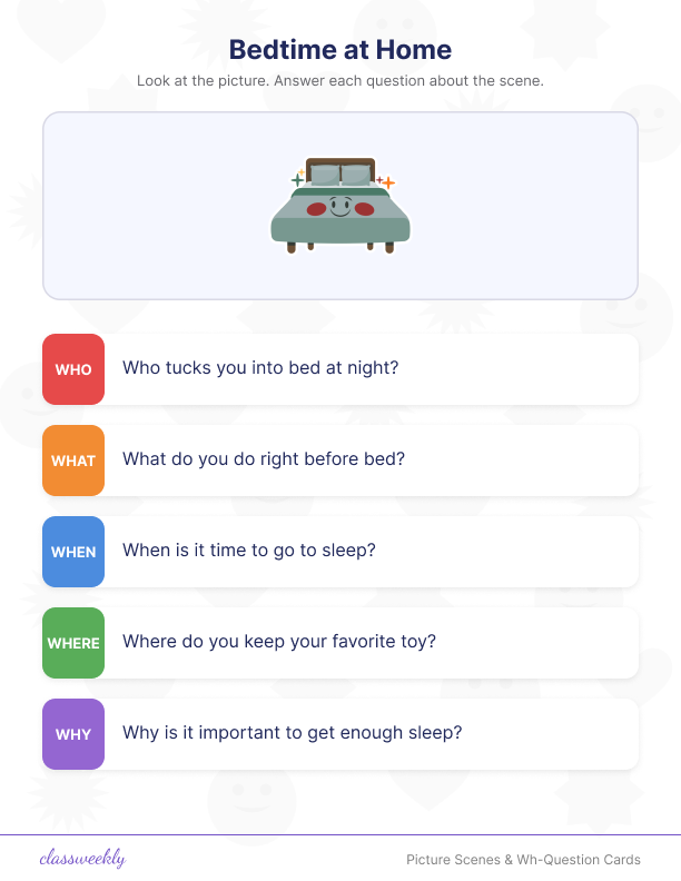 Picture Scenes & Wh-Questions
