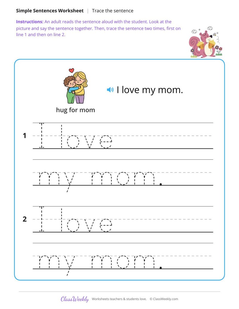 I love my mom