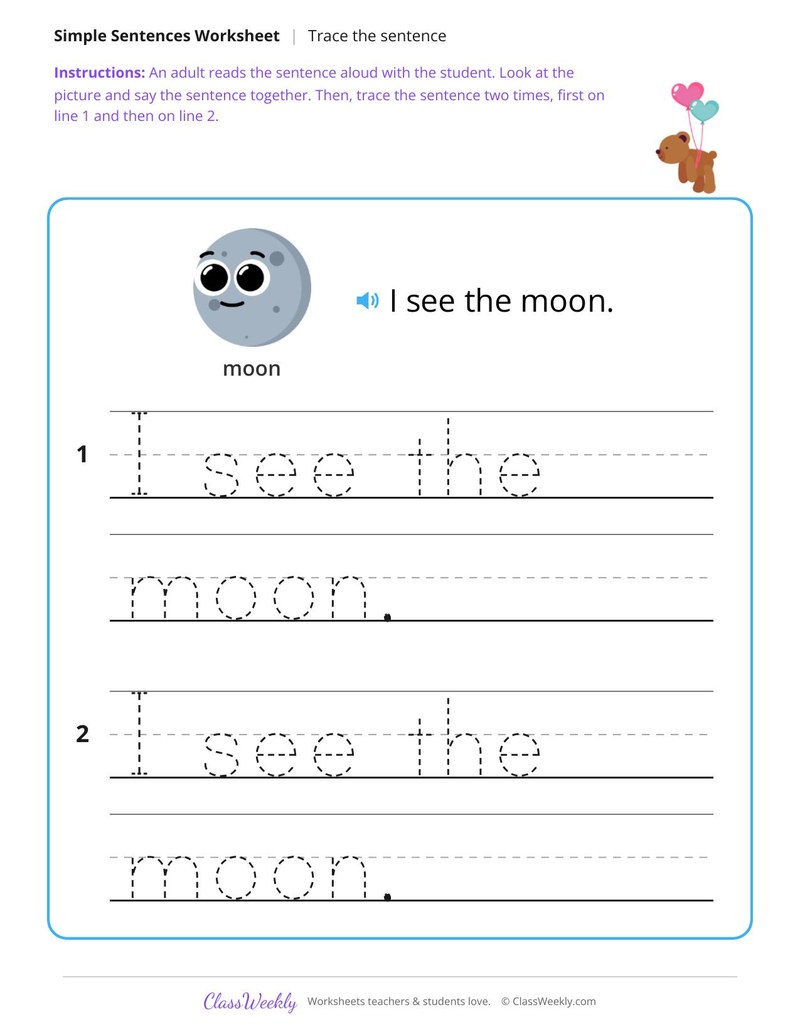 I see the moon