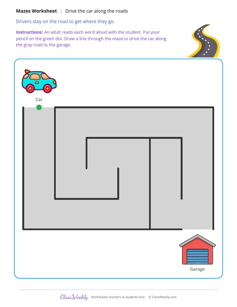 Car to the Garage Maze