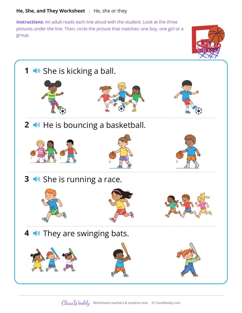 Playing sports