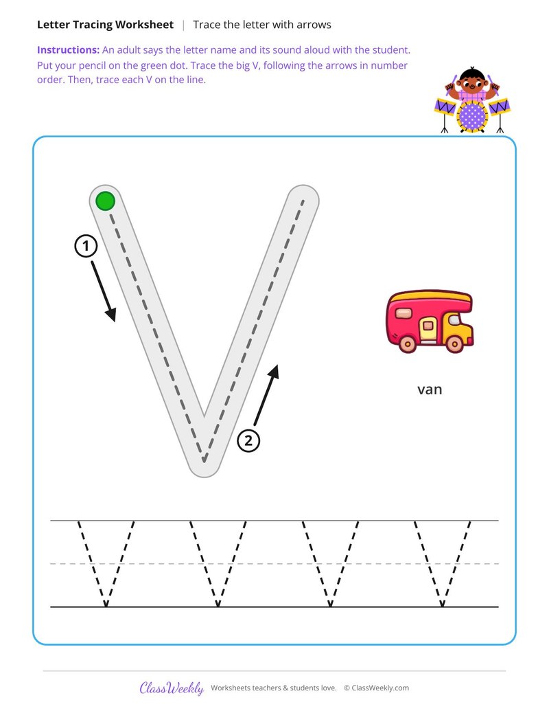 V