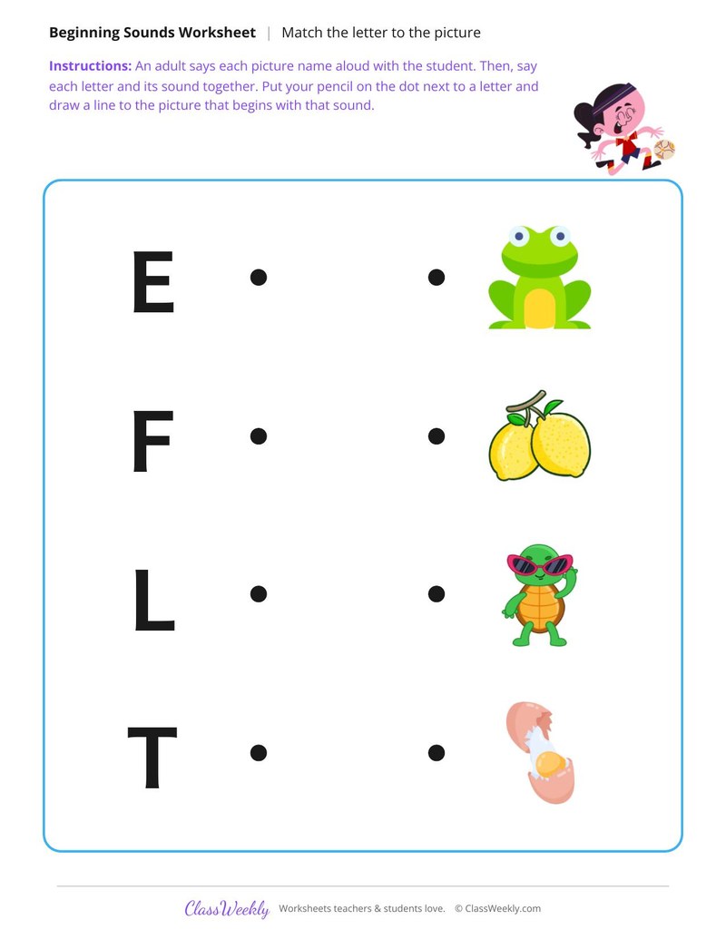 E, F, L and T
