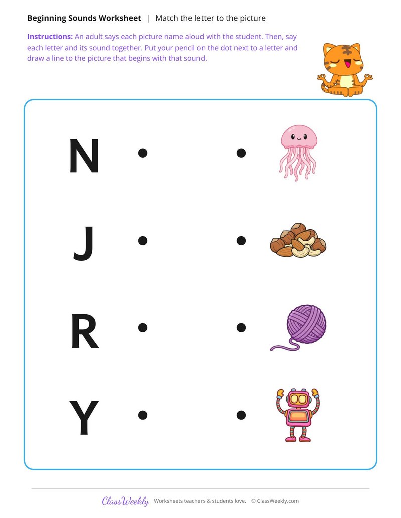 N, J, R and Y