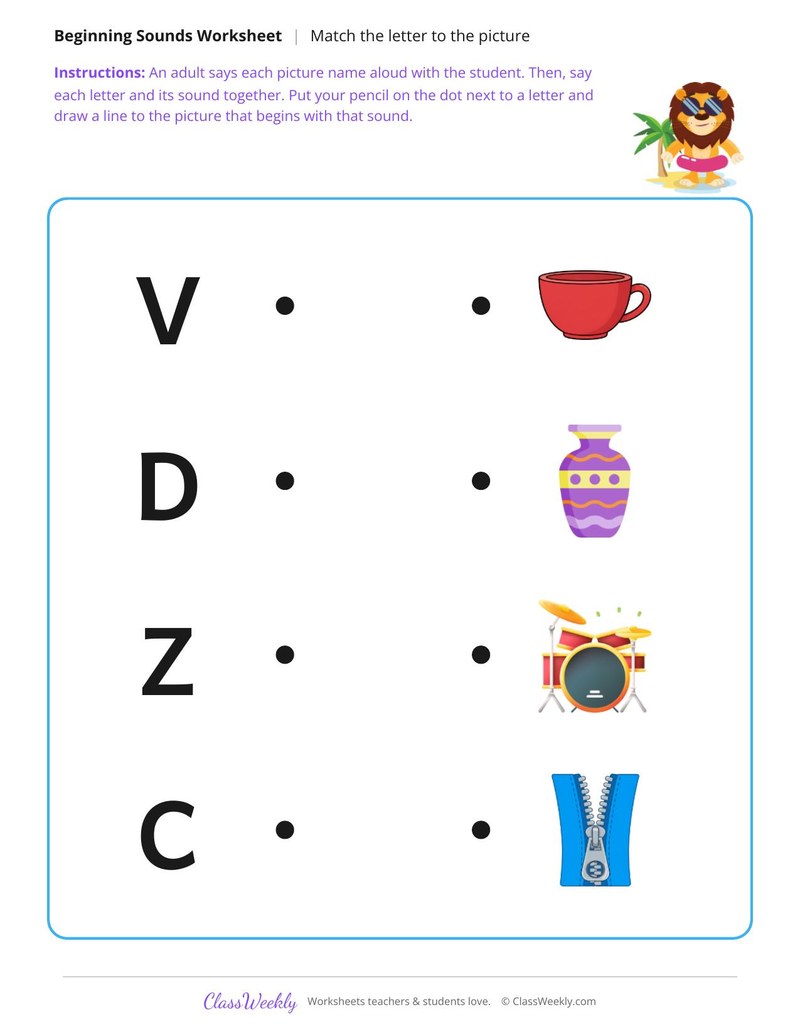 V, D, Z and C
