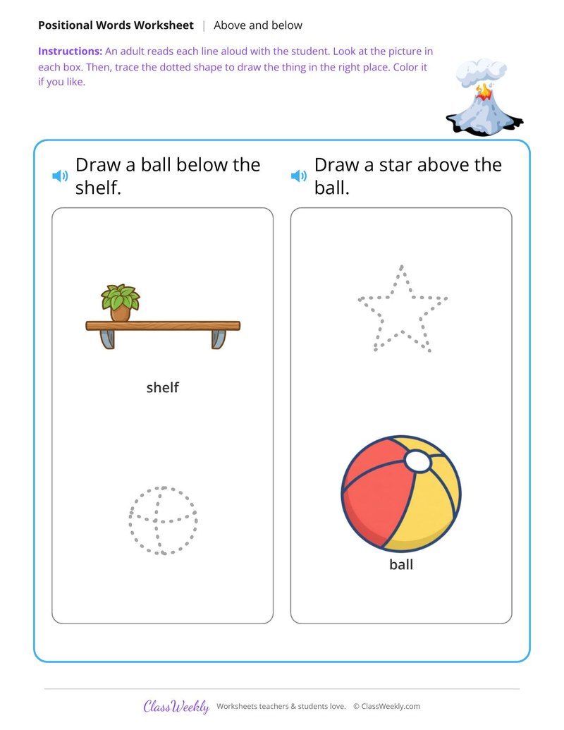 Shelf and ball
