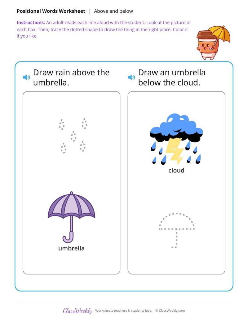 Umbrella and rain