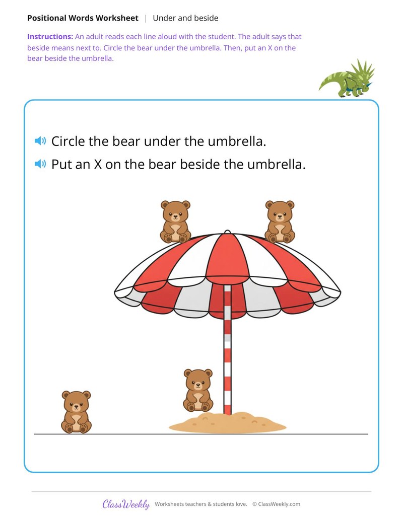 Bear and umbrella