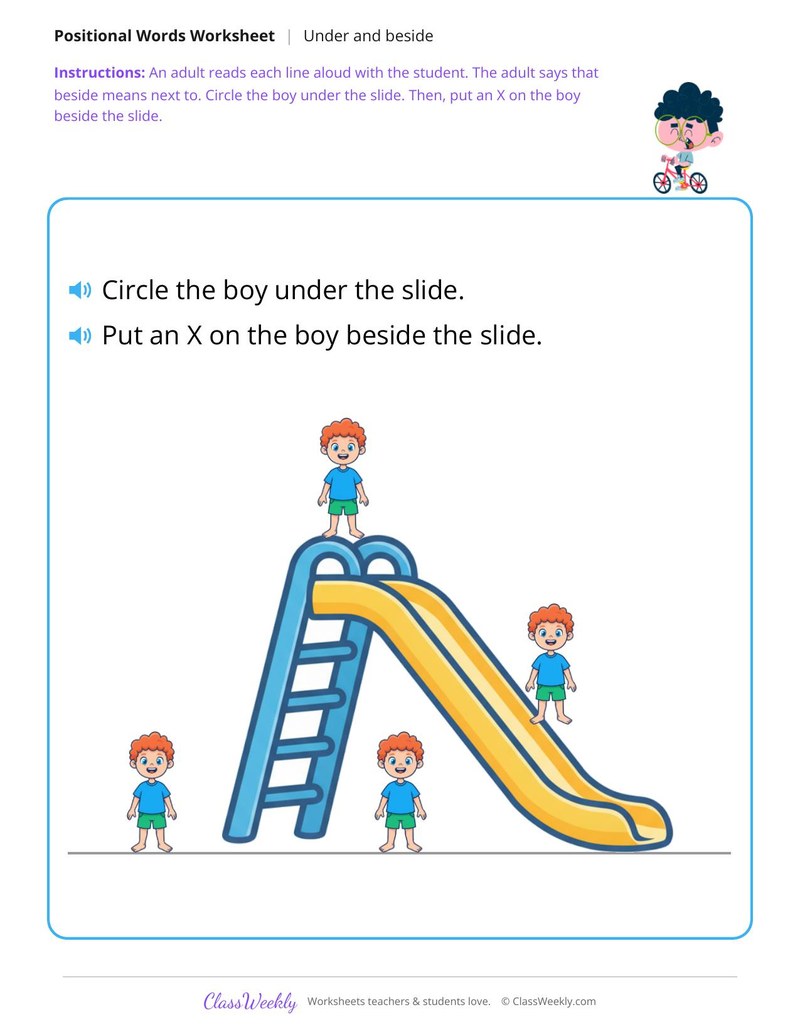 Boy and slide