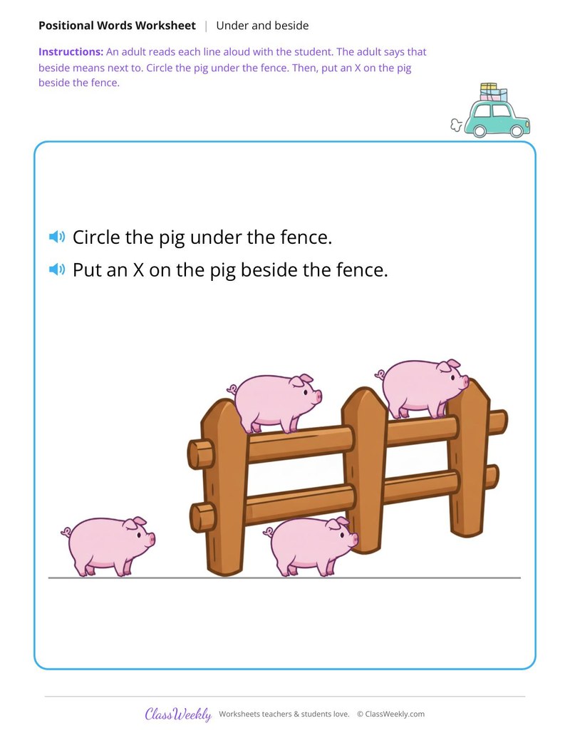 Pig and fence