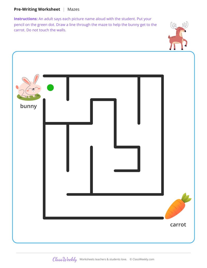 Bunny to the Carrot Maze