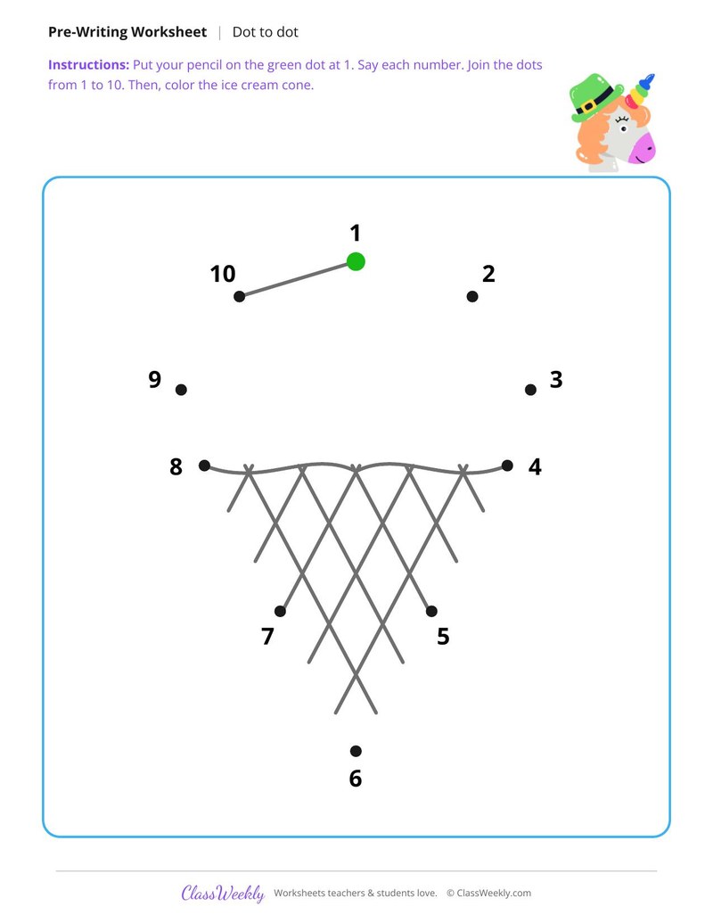 Connect the Dots, Ice Cream Cone