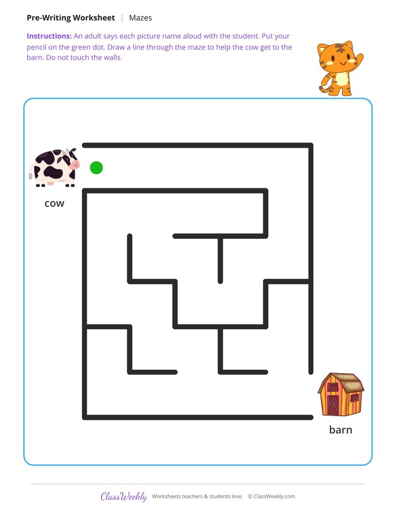 Cow to the Barn Maze