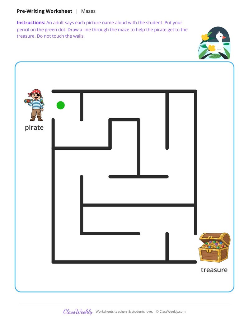 Pirate to the Treasure Maze