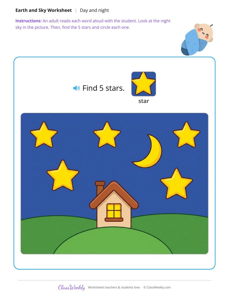 Find the stars - Night sky