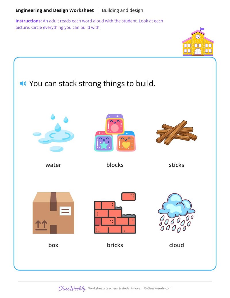 Circle what you can build with