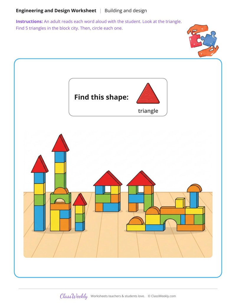 Find the shapes - Block city
