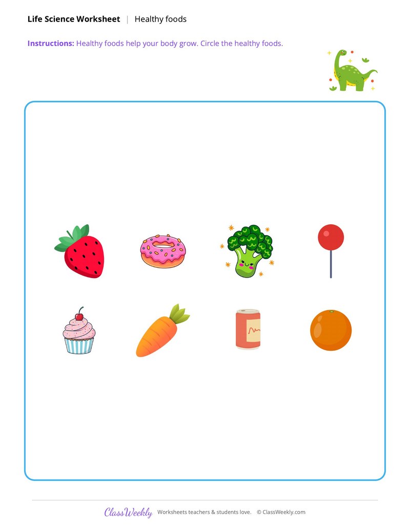 Life Science: Healthy foods