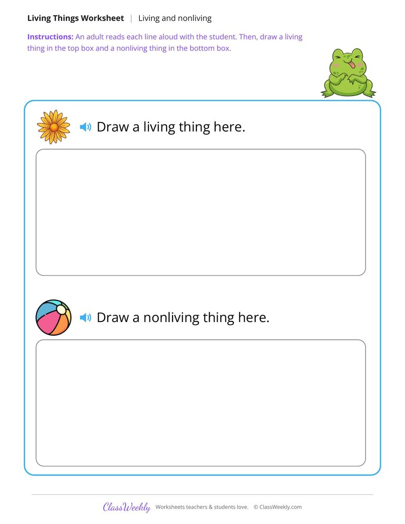Draw it - Living and nonliving