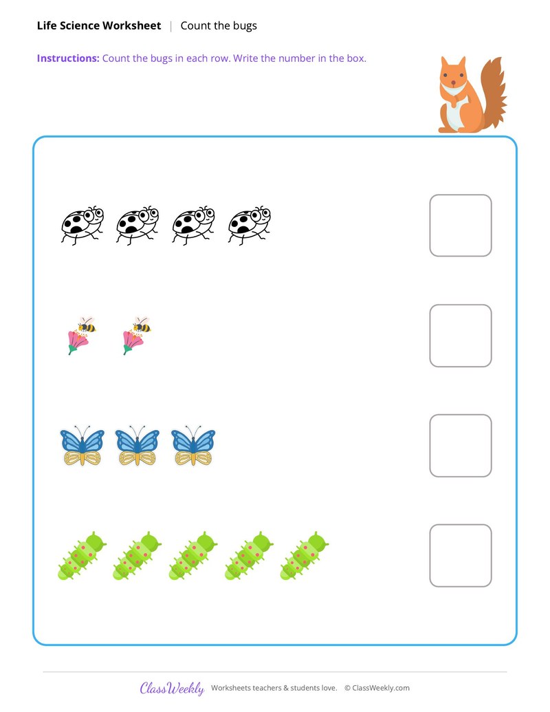 Life Science: Count the bugs